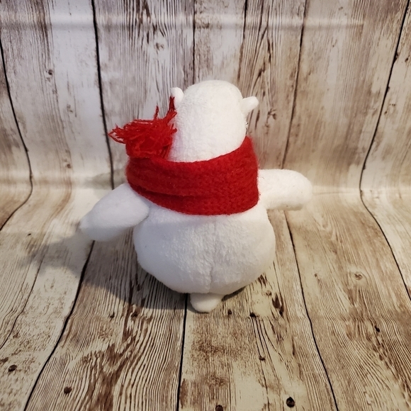 𝅺COCA-COLA White Polar Bear Red Scarf 5" Plush Stuffed Animal Christmas Holiday - Picture 2 of 2